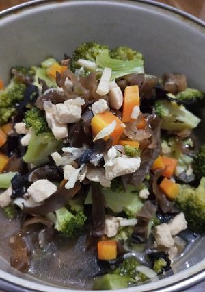 Foto resep 63. Tumis Brokoli Ayam Jamur