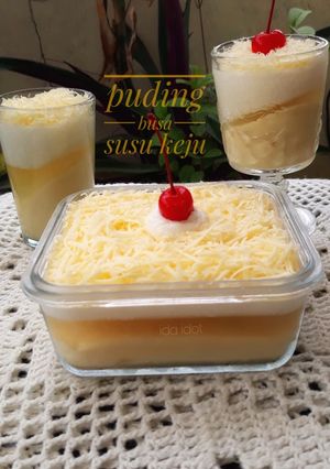 Foto resep Puding Busa Susu Keju