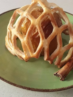 Una foto de Manzana al horno -con adorno-