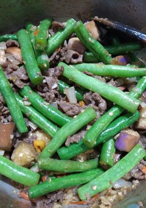 Foto resep Buncis singapore plus terong