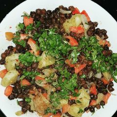 A picture of Kalay chanay ki chatpatti chaat.