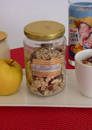 Une photo de Muesli Cranneberries/Noix et Eclats de cacao