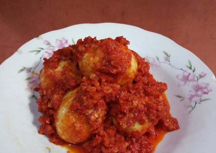 Telor bulet balado simple