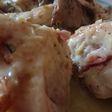 Muslos de pollo rellenos de queso y bacon