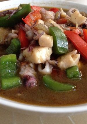 Foto resep Tumis cumi tofu paprika