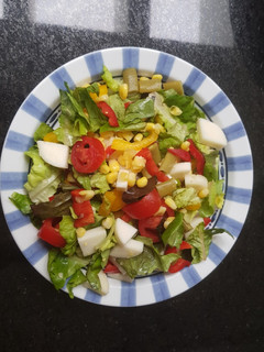 Una foto de Ensalada tricolor