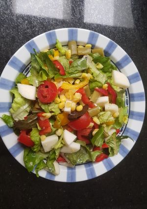 Una foto de Ensalada tricolor