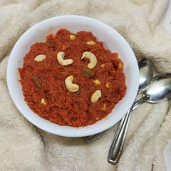 A picture of Instant Carrot or Gajar Halwa.