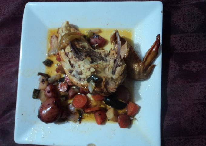 Pollo en sidra de la huerta estilo las Correa De San Diego. Jalisco México  Receta de MARTÍN GERARDO RAMÍREZ CORREA- Cookpad