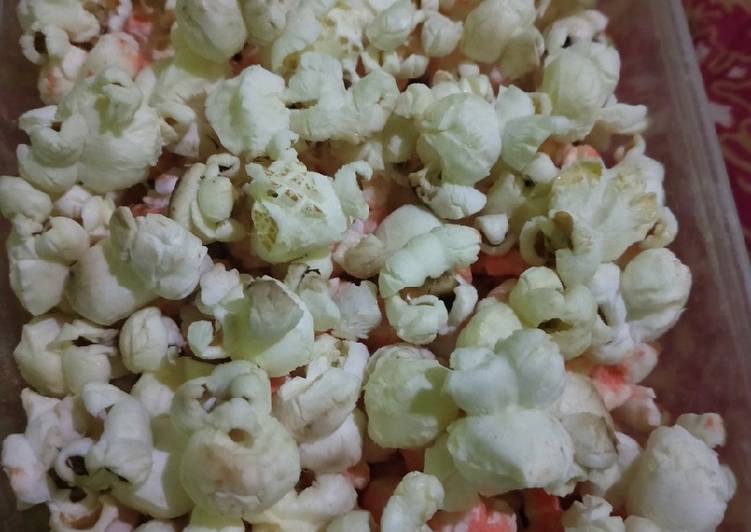 Resep Popcorn cemilan simpel, Enak