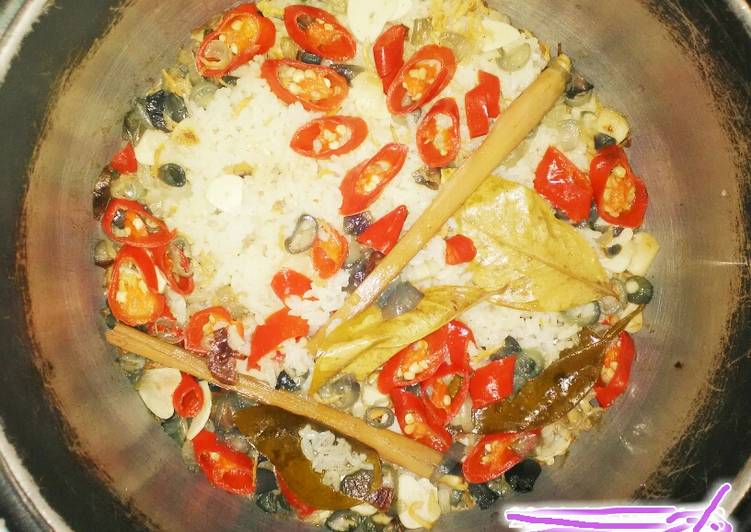 Cara Membuat Nasi liwet ternas(teri nasi) ricecooker simpel 🍚🍛 Anti Gagal
