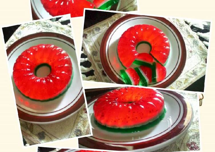 Resep Puding 'Semangka' yang Bisa Manjain Lidah