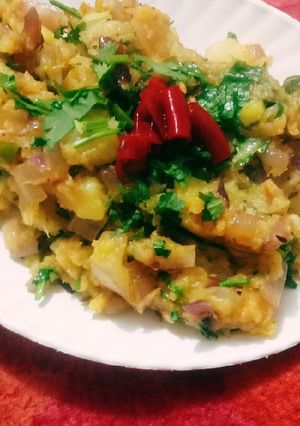 A picture of Aloo ka Chokha.