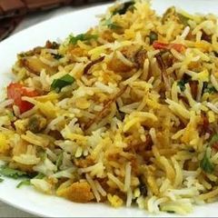 A picture of Veg biryani.