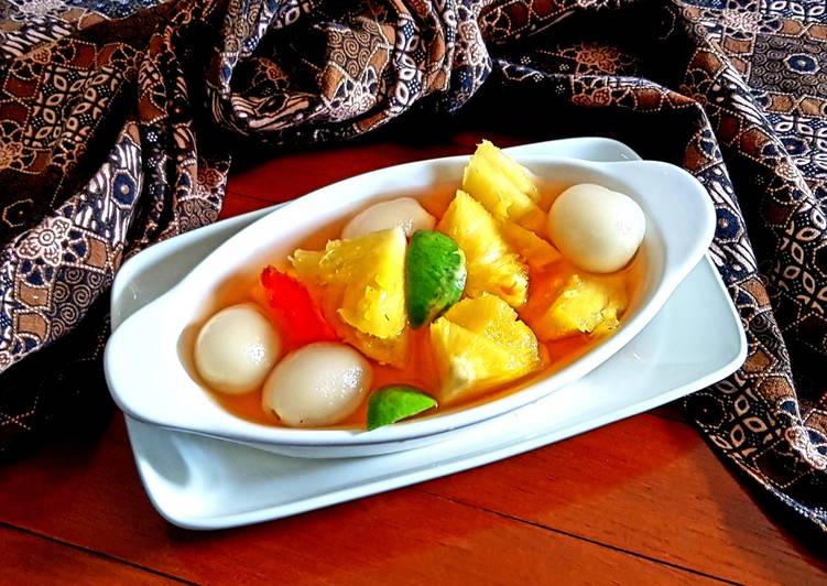 Resep masakan Asinan rambutan&amp;nanas🍍 | Bahan Membuat Asinan rambutan&amp;nanas🍍 Yang Enak Dan Lezat