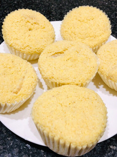A picture of Soy pulp (okara) steamed cake.