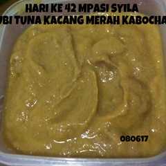 A picture of Mpasi 7m 4* ubi tuna kacang merah kabocha.