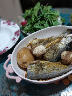 عکسی از دستور ماهی تنوری