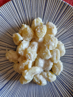 Una foto de Gnocchi de patata con salsa de queso