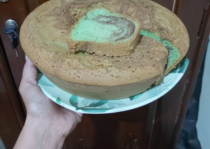 Bolu pandan coklat lembut 🥰