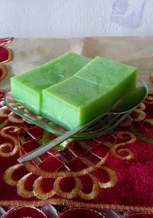 Foto resep Puding santan susu pandan