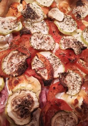 Une photo de Tarte aux légumes et au chèvre