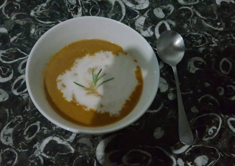 Steps to Make Quick Creamy butternut soup