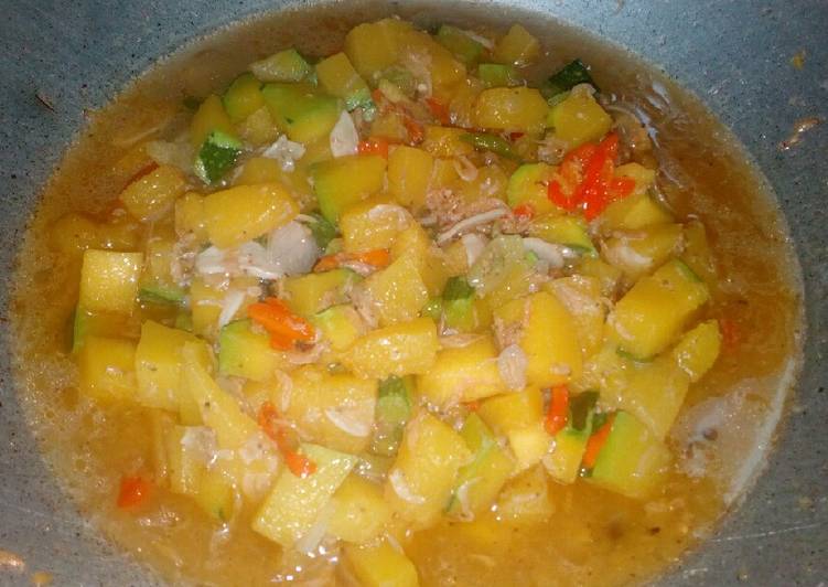 Resep Tumis labu kuning dan ebi Anti Gagal