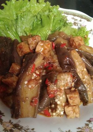 Foto resep Balado terong tempe yang sehat