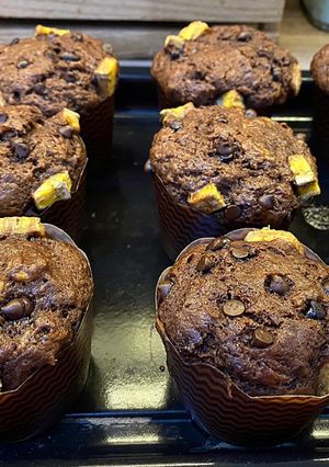Foto resep Simple Choco Banana Muffin