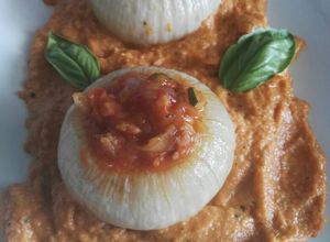 Foto principal de Cebollas rellenas veganas sin gluten