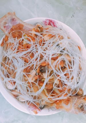 Hình của món Cá chưng tương.