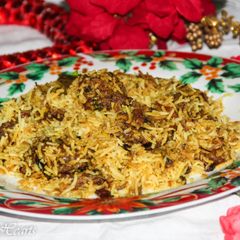 A picture of Bhatkali Style Mutton Biryani.