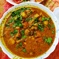 Matar paneer A picture of Matar paneer.
