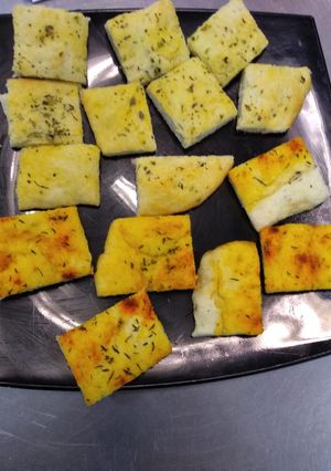 Una foto de Focaccia de hierbas