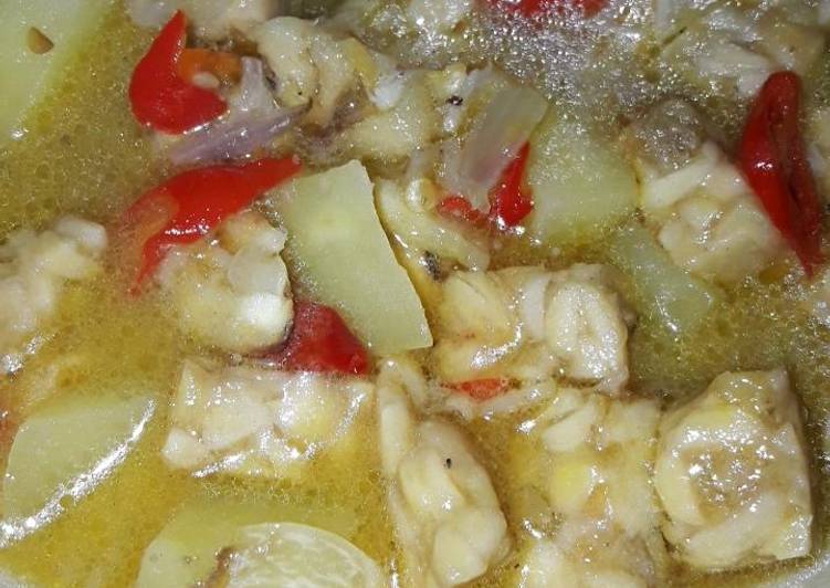 Cara Gampang Membuat Sayur tempe campur kentang, Bikin Ngiler