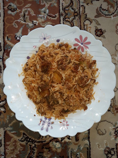 عکسی از دستور بادمجون پلو😋