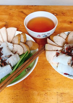 Hình của món Bánh Cuốn nhà làm.