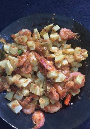 Foto resep Sambal udang+kentang