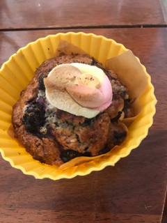 Una foto de Muffin de arándanos sin leche