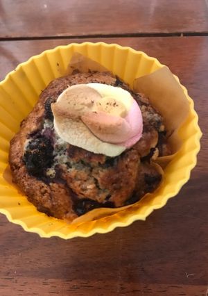 Una foto de Muffin de arándanos sin leche