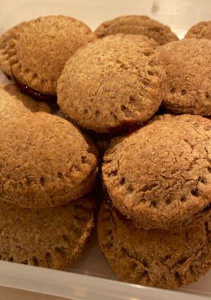 Una foto de Galletas integrales rellenas de Nutella