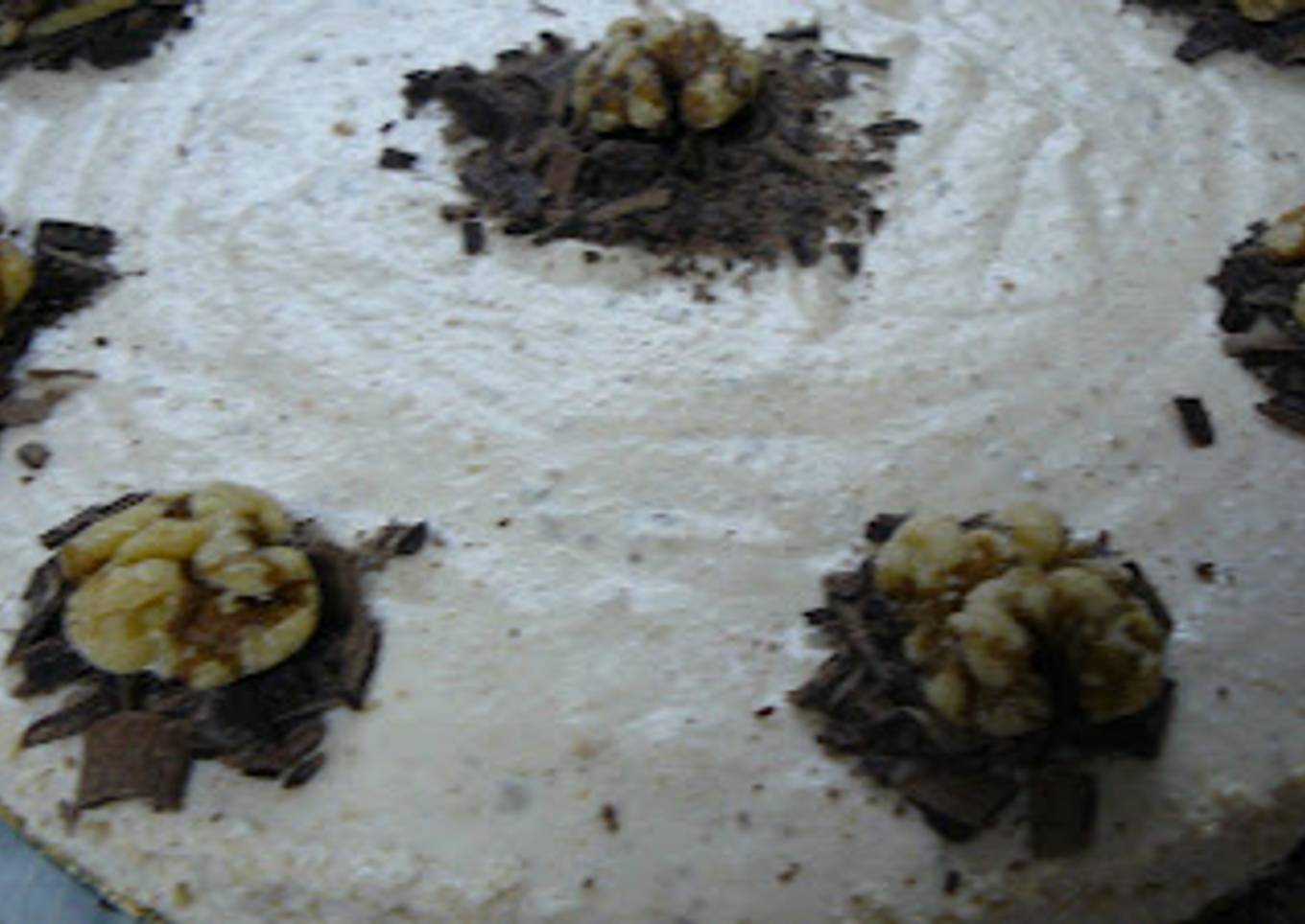 Tarta mousse de nuez