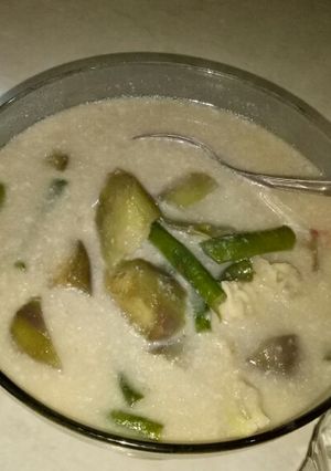 Foto resep Lodeh Terong Kacang Tempe Tidak Pedass ramah anak