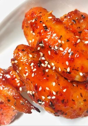 Foto resep Honey & Spicy Chicken Wings