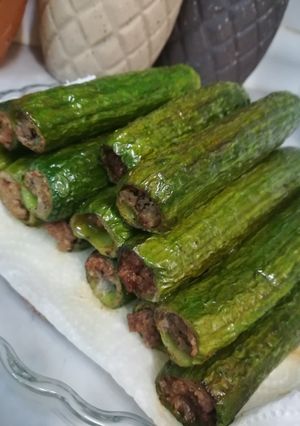 صورة لوصفة خيار محشي باللبن(الزبادي)