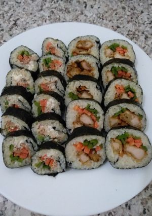 Foto resep Sushi roll ala rumahan (Norimaki Sushi)