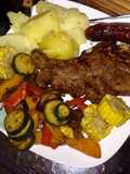 Parrillada y Vegetales asados