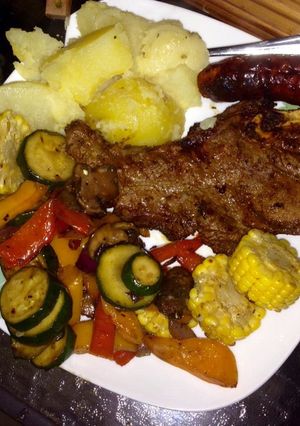 Una foto de Parrillada y Vegetales asados