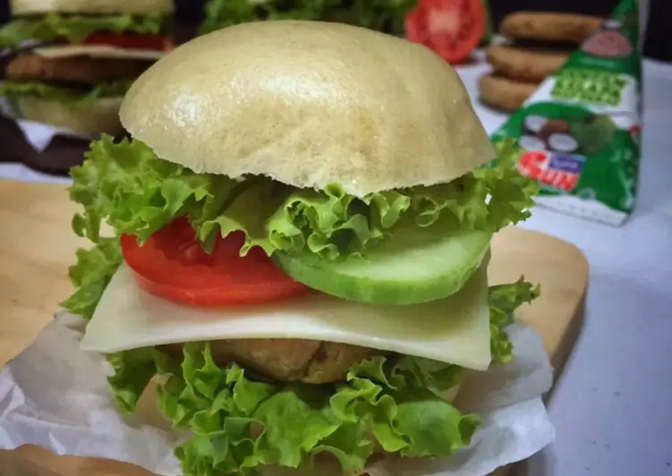 Resep Terbaik Burger Bakpao Tempe Enak Sederhana